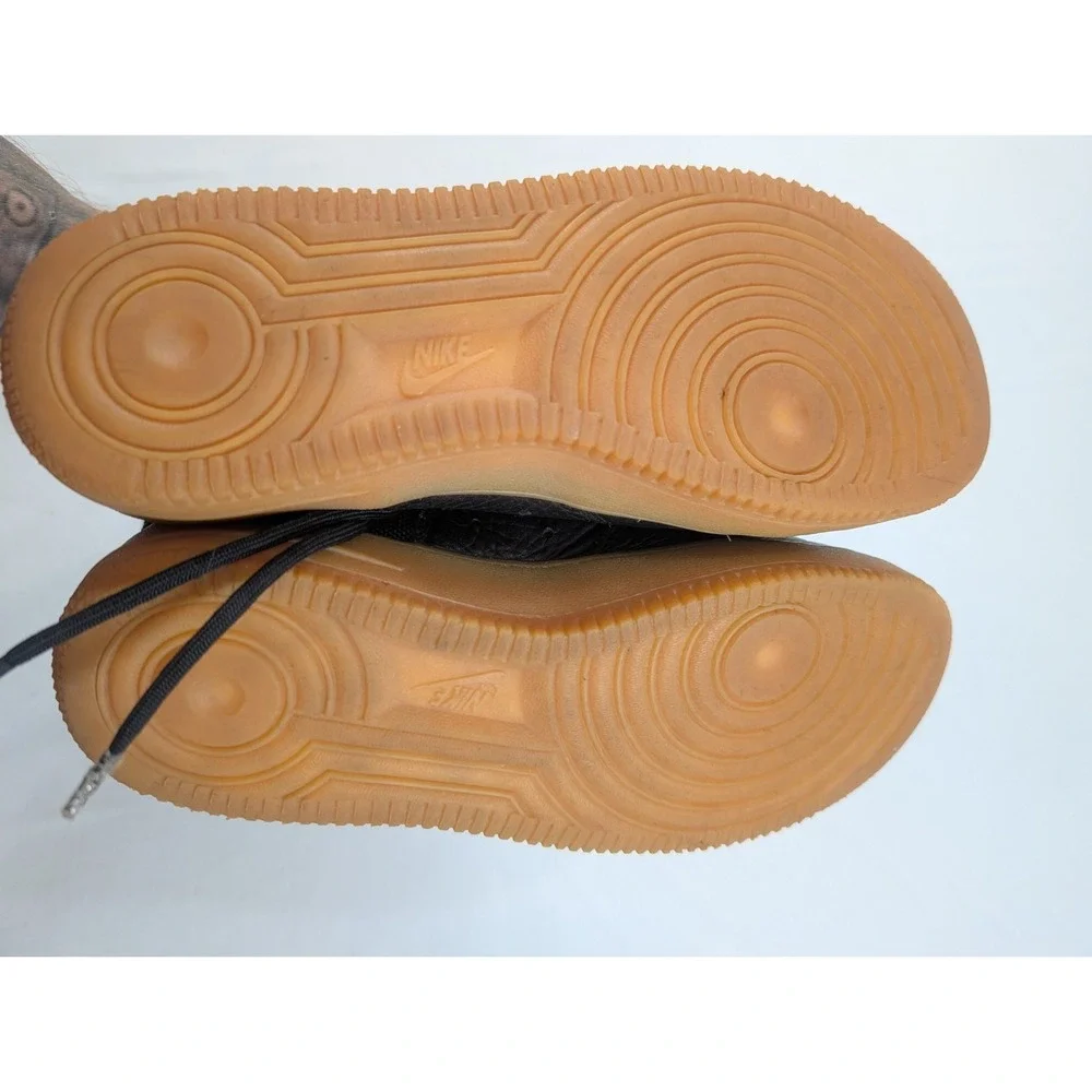 Nike Air Force 1 SF Mid Size 5.5Y Black Gum Bottom AJ0424-001 VF